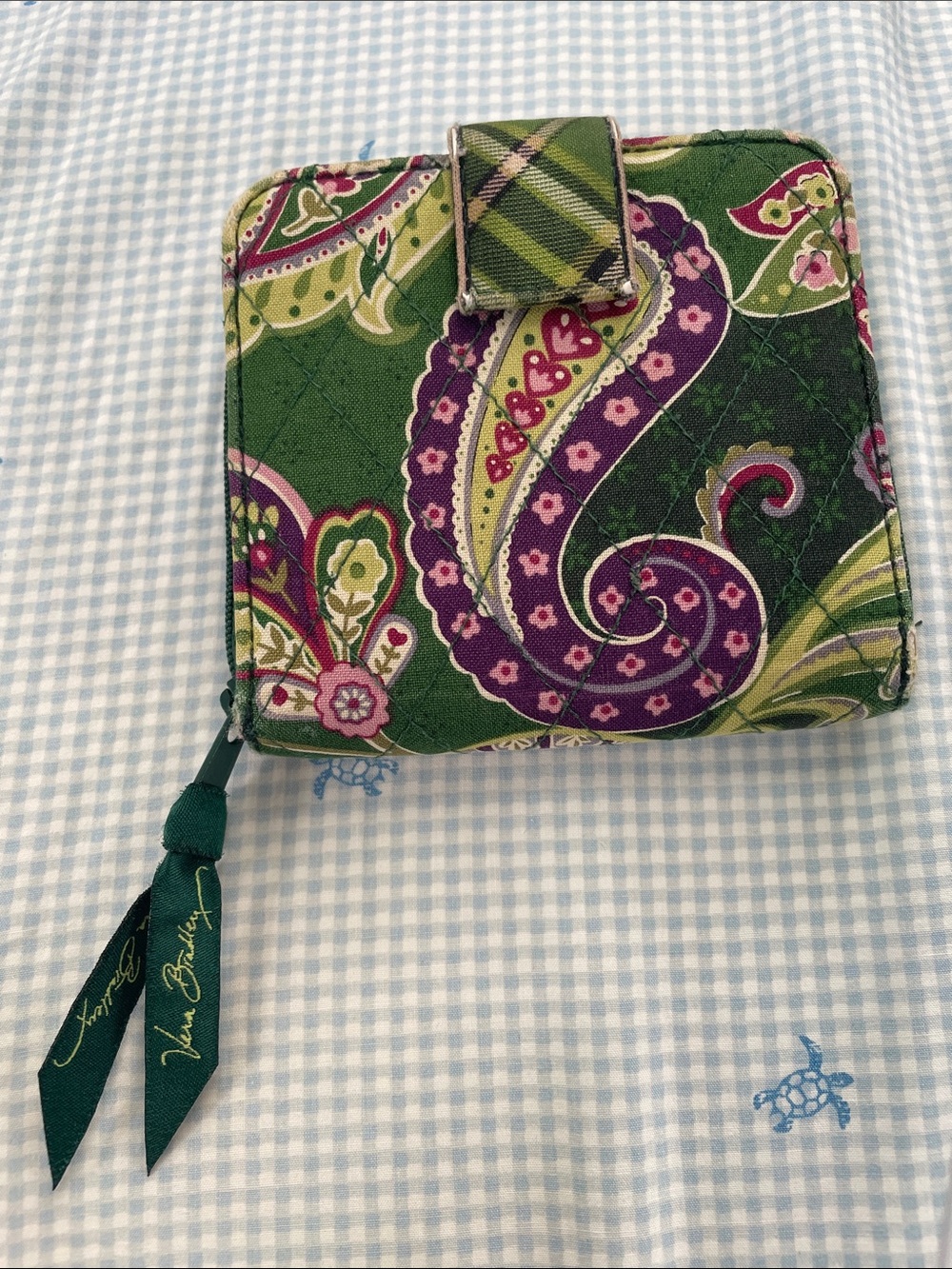 Vera Bradley Chelsea Green Wallet